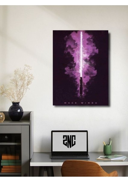 Mace Windu, Starwars Işın Kılıcı Koleksiyon, Film ve Karakter Özel Tasarım Poster Serisi fiyatları
