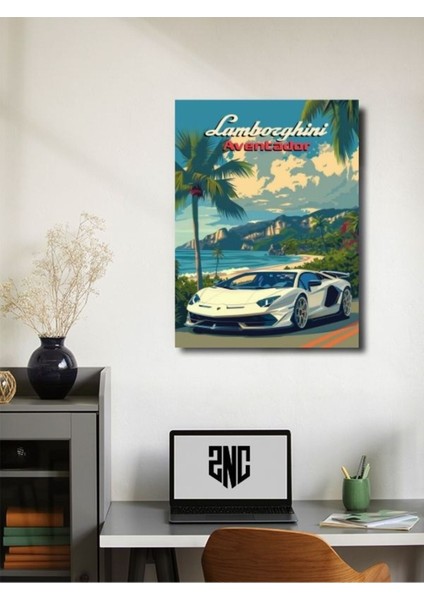 Lamborghini Aventador, Eşsiz Tasarım Otomobil Posterleri, Özel Tasarım Kağıt Poster fiyatları