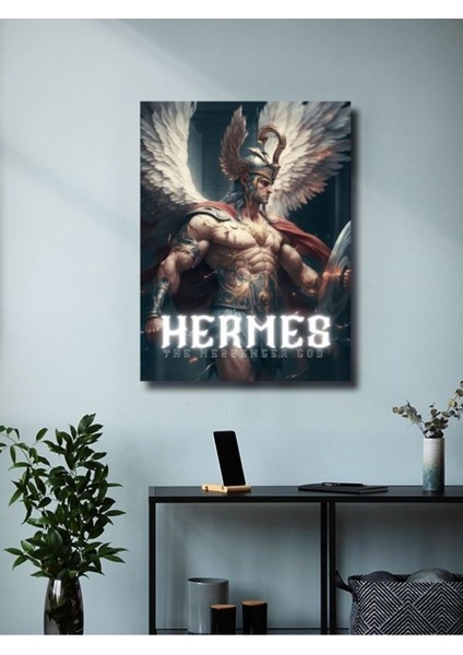 Hermes - Eşsiz Tasarım Yunan Tanrıları, Mitoloji, Karakter Posterleri, Özel Tasarım Kağıt Poster,