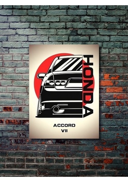 Accord Vıı - Honda - Eşsiz Tasarım Motosiklet Posterleri, Özel Tasarım Kağıt Poster