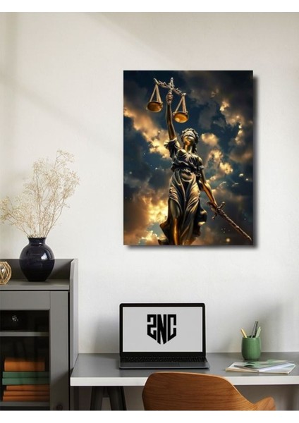 Adalet Heykeli – Adaletin Simgesi, Mimari ve Heykel, Özel Tasarım Kağıt Poster, Duvar Sanatı