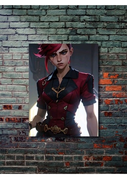 Vi - Arcane - Lol - Oyun Posterleri, Özel Tasarım Kağıt Poster