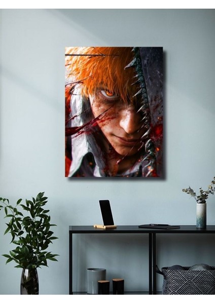 Denji - Chainsaw Man, Anime - Manga Serisi, Özel Tasarım Kağıt Poster, Duvar Sanatı modelleri