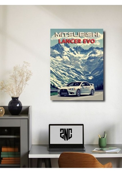 Mitsubishi Lancer Evo, Eşsiz Tasarım Otomobil Posterleri, Özel Tasarım Kağıt Poster fiyatları