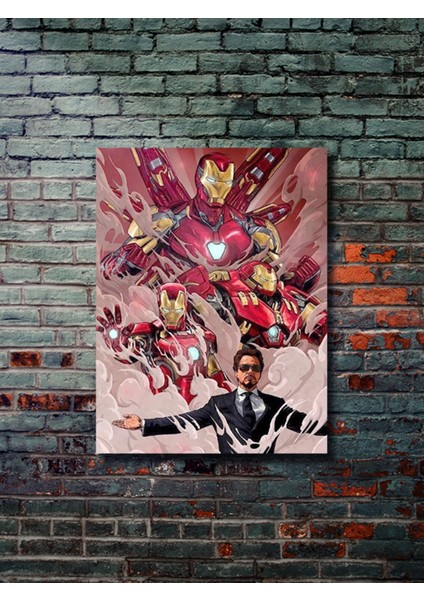 Ironman, Marvel, Dizi, Film ve Karakter Özel Tasarım Poster Serisi, Eşsiz Tasarım,