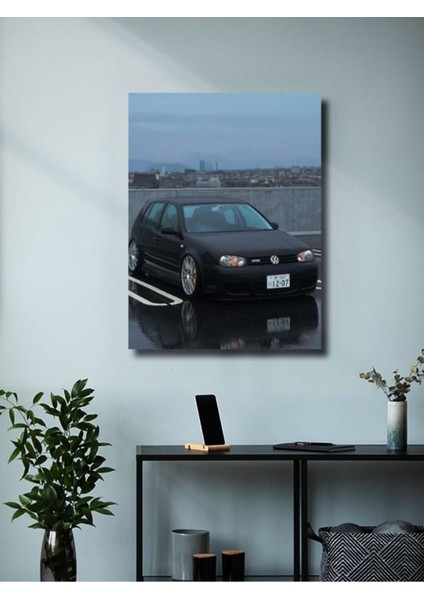 Volkswagen - Golf Mk4 - Eşsiz Tasarım Motosiklet Posterleri, Özel Tasarım Kağıt Poster