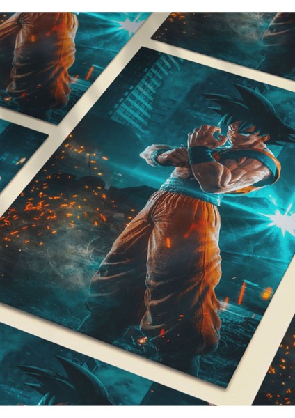 Goku, Dragon Ball Poster, Özel Tasarım Kağıt Poster, Duvar Sanatı fırsatları