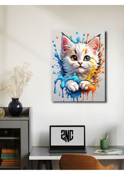 Sevimli Kedi, Hayvanlar Alemi Posteri, Özel Tasarım Kağıt Poster, Duvar Sanatı