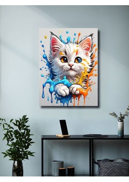 Sevimli Kedi, Hayvanlar Alemi Posteri, Özel Tasarım Kağıt Poster, Duvar Sanatı