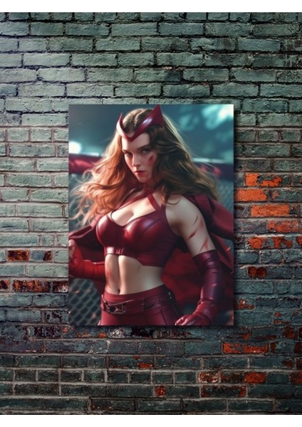 Wanda Maximoff - Marvel - Dizi, Film ve Karakter Özel Tasarım Poster Serisi, Eşsiz Tasarım,
