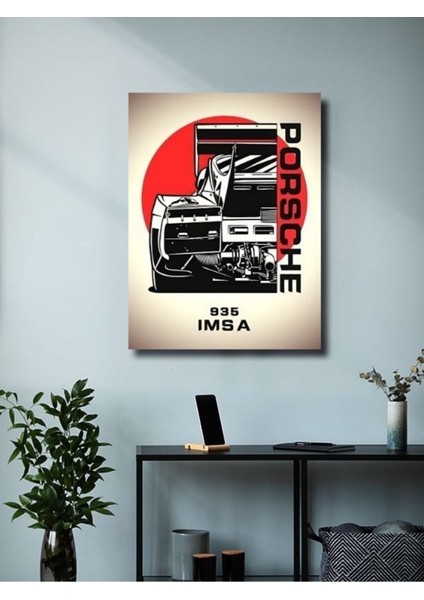 395 Imsa - Porsche - Eşsiz Tasarım Motosiklet Posterleri, Özel Tasarım Kağıt Poster modelleri