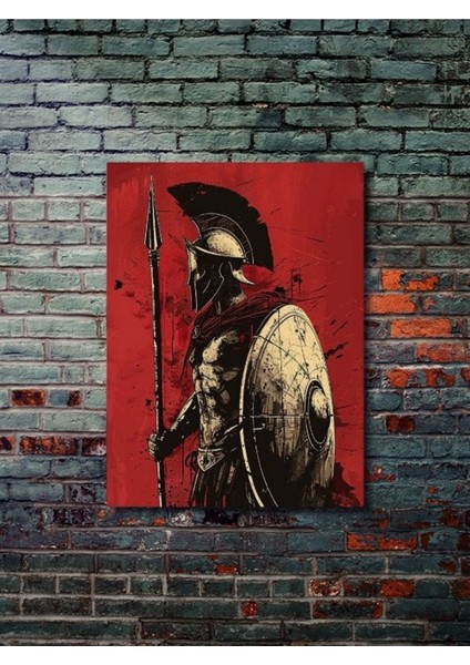 Spartan - Eşsiz Tasarım Yunan Tanrıları, Mitoloji, Karakter Posterleri, Özel Tasarım Kağıt Poster,