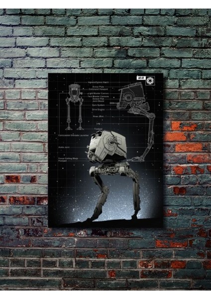At-St - Star Wars - Gemi Şemaları - Film & Dizi Posterleri, Özel Tasarım Kağıt Poster