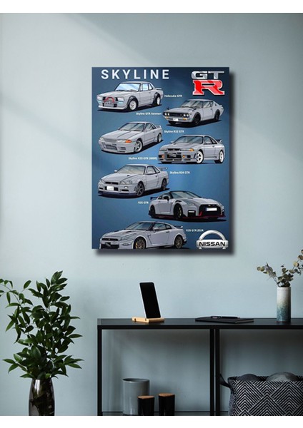 Nissan Skyline Series, Eşsiz Tasarım Otomobil Posterleri, Özel Tasarım Kağıt Poster fiyatları