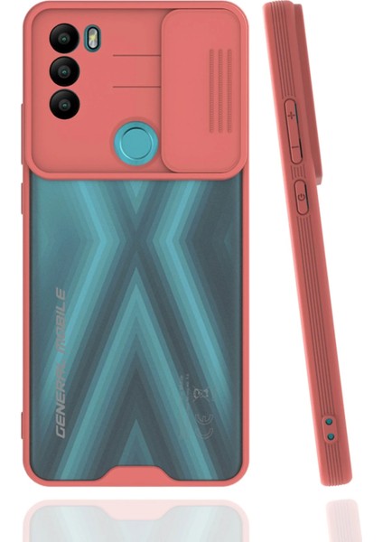 General Mobile Gm 21 Plus Kılıf Platin Kamera Koruma Silikon - Pembe Ynsmr