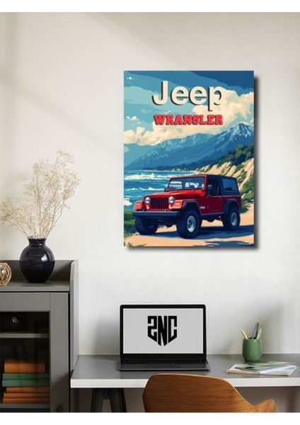 Jeep Wrangler, Eşsiz Tasarım Otomobil Posterleri, Özel Tasarım Kağıt Poster fiyatları