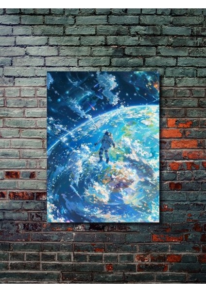 Uzay Teması Özel Tasarım Kağıt Poster, Eşsiz Tasarım Tarih, Mitoloji, Karakter Posterleri,