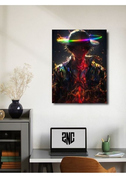 Luffy - One Piece, Anime - Manga Serisi, Özel Tasarım Kağıt Poster, Duvar Sanatı