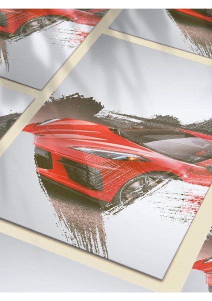Chevrolet Corvette, Eşsiz Tasarım Otomobil Posterleri, Özel Tasarım Kağıt Poster, Duvar Sanatı fırsatları