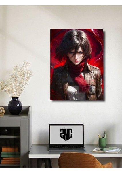 Mikasa Ackerman - Attack On Titan, Anime - Manga Serisi, Özel Tasarım Kağıt Poster, Duvar Sanatı fiyatları