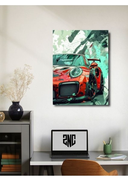 Porsche 911 Gt3, Eşsiz Tasarım Otomobil Posterleri, Özel Tasarım Kağıt Poster fiyatları
