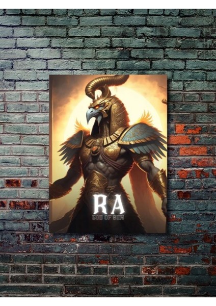 Ra - Eşsiz Tasarım Mısır Tanrıları, Mitoloji, Karakter Posterleri, Özel Tasarım Kağıt Poster,