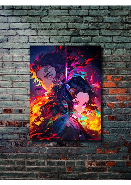 Tanjiro, Demon Slayer Posterleri, Özel Tasarım Kağıt Poster, Duvar Sanatı