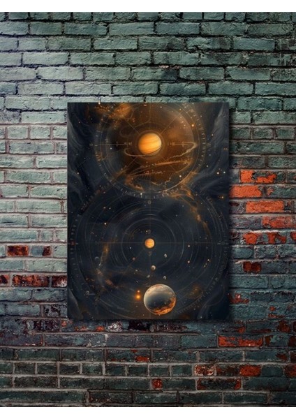 Uzay Teması Özel Tasarım Kağıt Poster, Eşsiz Tasarım Tarih, Mitoloji, Karakter Posterleri,