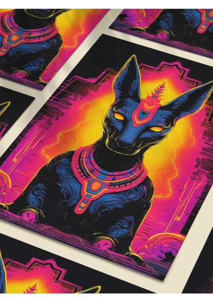 Anubis, Eşsiz Tasarım Tarih, Mitoloji, Karakter Posterleri, Özel Tasarım Kağıt Poster, fırsatları