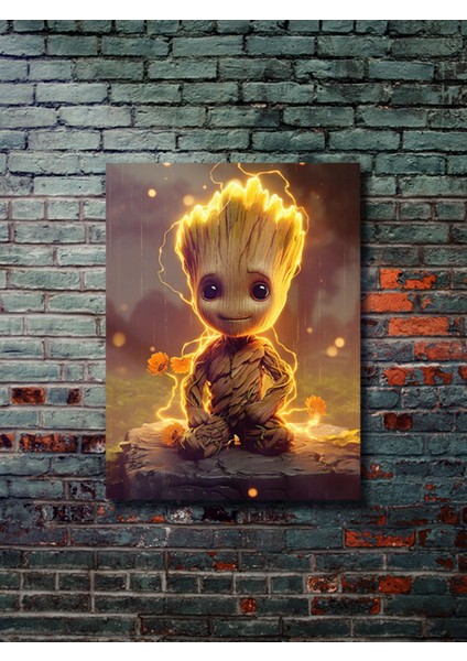 Groot, Marvel, Dizi, Film ve Karakter Özel Tasarım Poster Serisi, Eşsiz Tasarım,