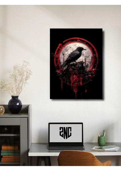 Karga Temalı Özel Tasarım Kağıt Poster, Eşsiz Tasarım Tarih, Mitoloji, Karakter Posterleri, fiyatları