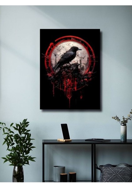 Karga Temalı Özel Tasarım Kağıt Poster, Eşsiz Tasarım Tarih, Mitoloji, Karakter Posterleri, modelleri