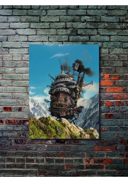 Yürüyen Şato (Howl's Moving Castle) - Anime & Manga Posterleri, Özel Tasarım Kağıt Poster