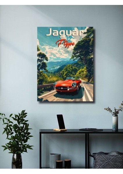 Jaguar F-Type, Eşsiz Tasarım Otomobil Posterleri, Özel Tasarım Kağıt Poster modelleri