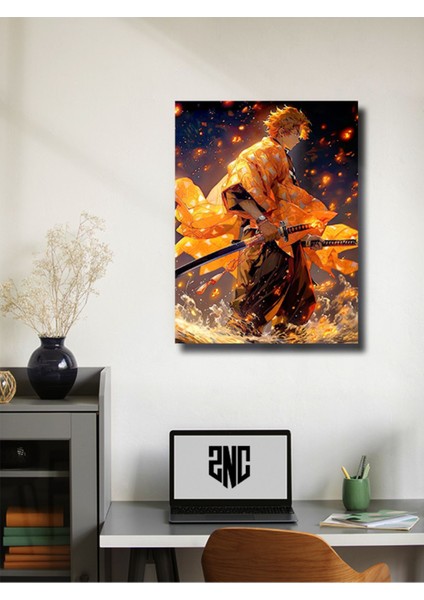 Zenitsu - Demon Slayer - Anime & Manga Posterleri, Özel Tasarım Kağıt Poster, Duvar Sanatı modelleri