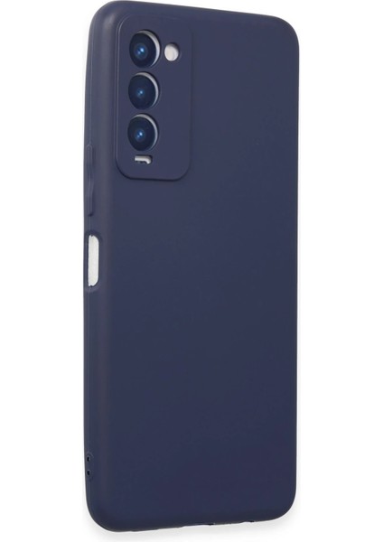 Tecno Camon 18 Kılıf First Silikon - Lacivert Ynsmr