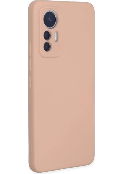 Xiaomi Mi 12 Lite Kılıf Nano Içi Kadife Silikon - Pudra Ynsmr