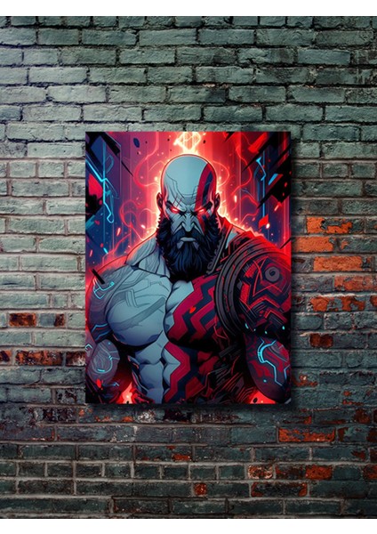 Kratos - God Of War - Gaming Posterleri, Özel Tasarım Kağıt Poster, Duvar Sanatı