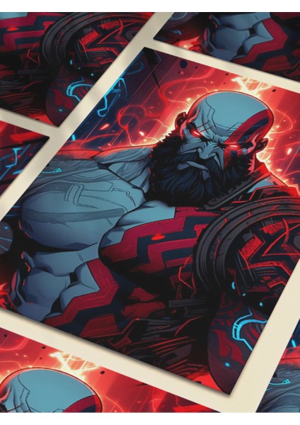 Kratos - God Of War - Gaming Posterleri, Özel Tasarım Kağıt Poster, Duvar Sanatı fırsatları
