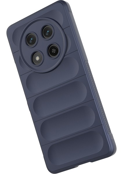 Honor Magic 7 Lite Kılıf Esnek Tpu Oyuklu Arka Yüzey Tasarımlı Piar Etnik Silikon Kapak - Siyah