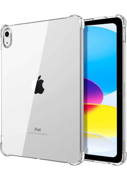 Apple iPad 2022 10.9 (10.nesil) Kılıf Şeffaf Tablet Silikon - Şeffaf Ynsmr