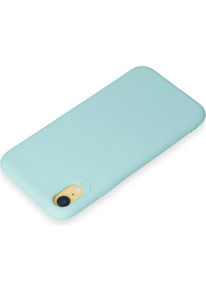 Apple iPhone Xr Kılıf First Silikon - Turkuaz Ynsmr