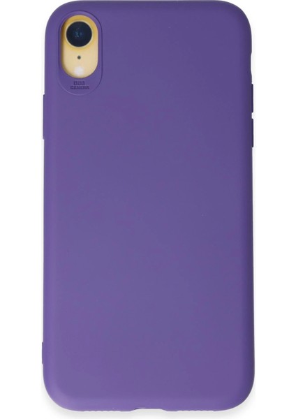 Apple iPhone Xr Kılıf First Silikon - Mor Ynsmr