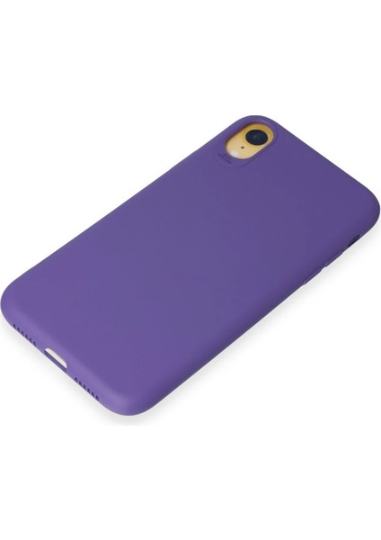 Apple iPhone Xr Kılıf First Silikon - Mor Ynsmr