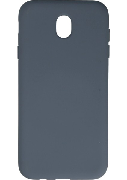 Samsung Galaxy J7 Pro / J730 Kılıf Nano Içi Kadife Silikon - Gri Ynsmr