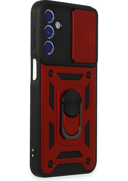 Samsung Galaxy M34 5g Kılıf Pars Lens Yüzüklü Silikon - Kırmızı Ynsmr fiyatları