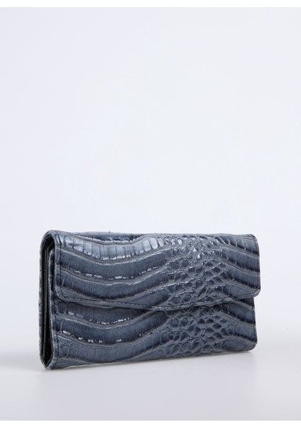 Gri Kadın 20X10X2 cm Deri Cüzdan Frk 523 Groko