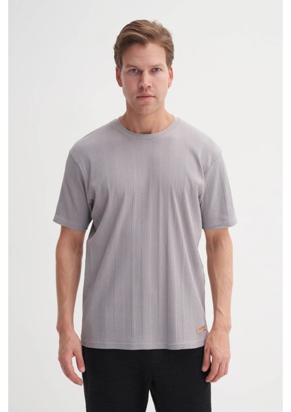 Bisiklet Yaka Gri Erkek T-Shirt 4163 fiyatları