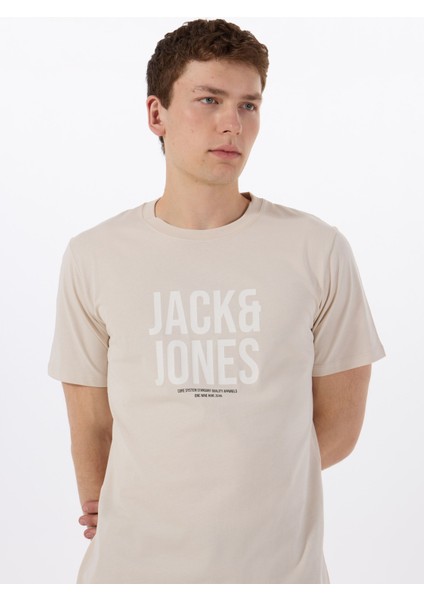 Bisiklet Yaka Taş Erkek T-Shirt 12288525_JCOTONAL Tee Ss Crew Neck