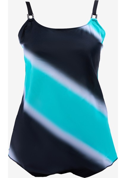 Mavi - Siyah Kadın Tankini 251010